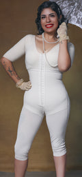 Ps27027 Faja completa ideal para mujeres altas torso largo y para usar despues de una cirugia. Con 3 niveles de ajuste y cierre perineal.