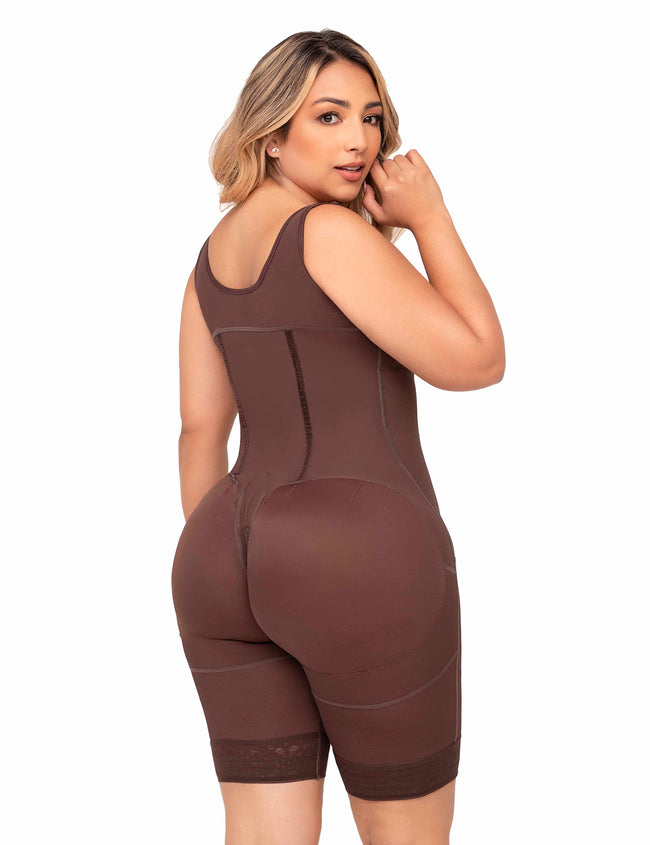 PS003 Faja media pierna con varillas en abdomen para maxima compresión