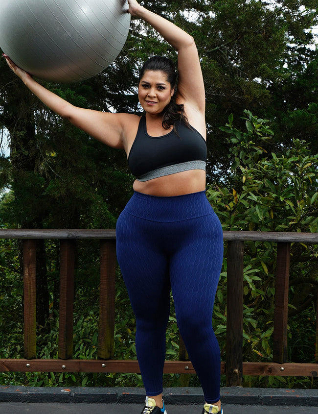 Leggins moldeador Colombiano azul rey