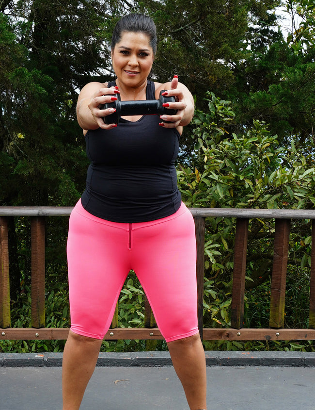 Biker short coral