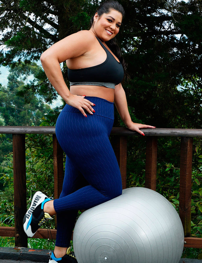 Leggins moldeador Colombiano azul rey
