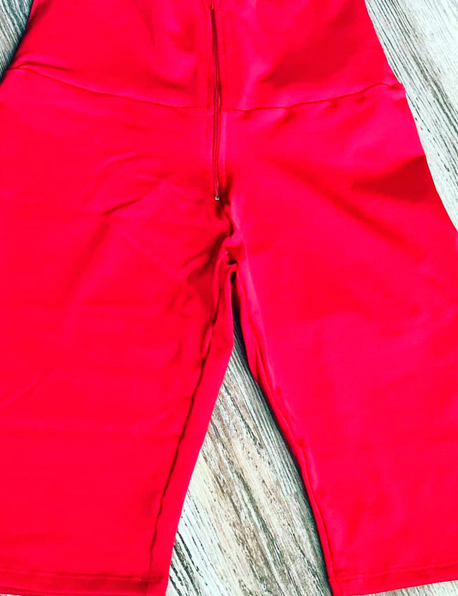 Biker short rojo
