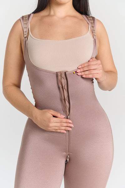 Psi007 Faja tipo Capri con realce invisible y para torso largo