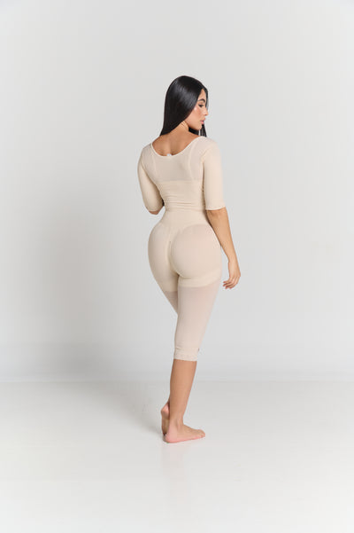 Ps27027 Faja completa ideal para mujeres altas torso largo y para usar despues de una cirugia. Con 3 niveles de ajuste y cierre perineal.