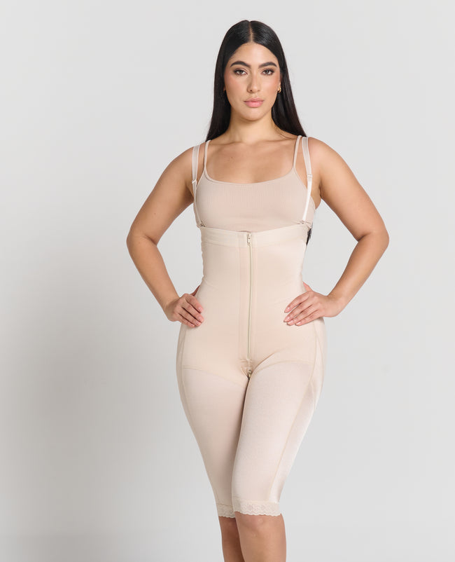 Ps27028 Faja strapple, tipo capri, con realce natural. Hecha con in material de alta calidad que mantiene la piel fresca.