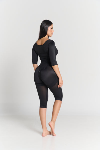 Ps27027 Faja completa ideal para mujeres altas torso largo y para usar despues de una cirugia. Con 3 niveles de ajuste y cierre perineal.