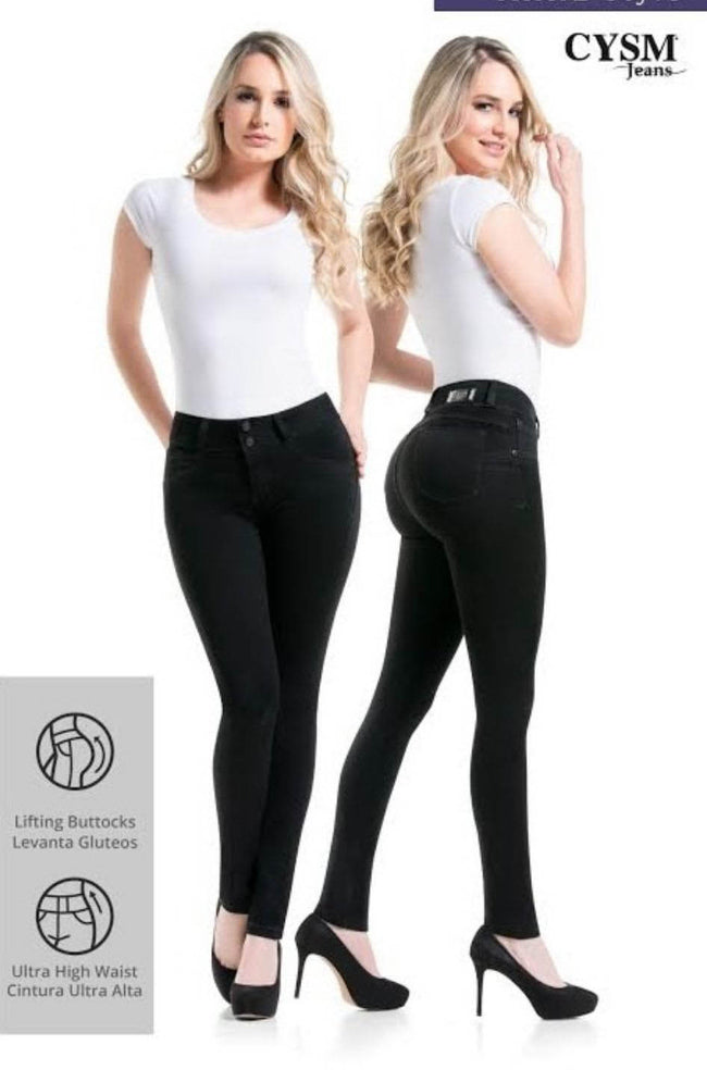 Jeans negro levanta cola / black butt lifter jeans Ref. 2055