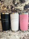 Stainless steel tumbler that maintains beverage temperatures